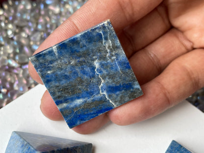 Lapis Lazuli Gemstone Crystal Pyramid - Medium