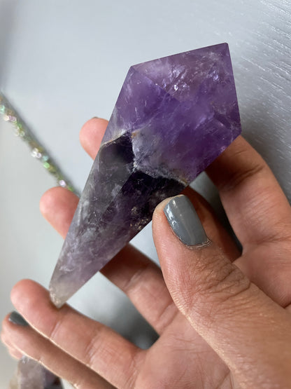 Elestial Amethyst Crystal Gemstone Point (1)