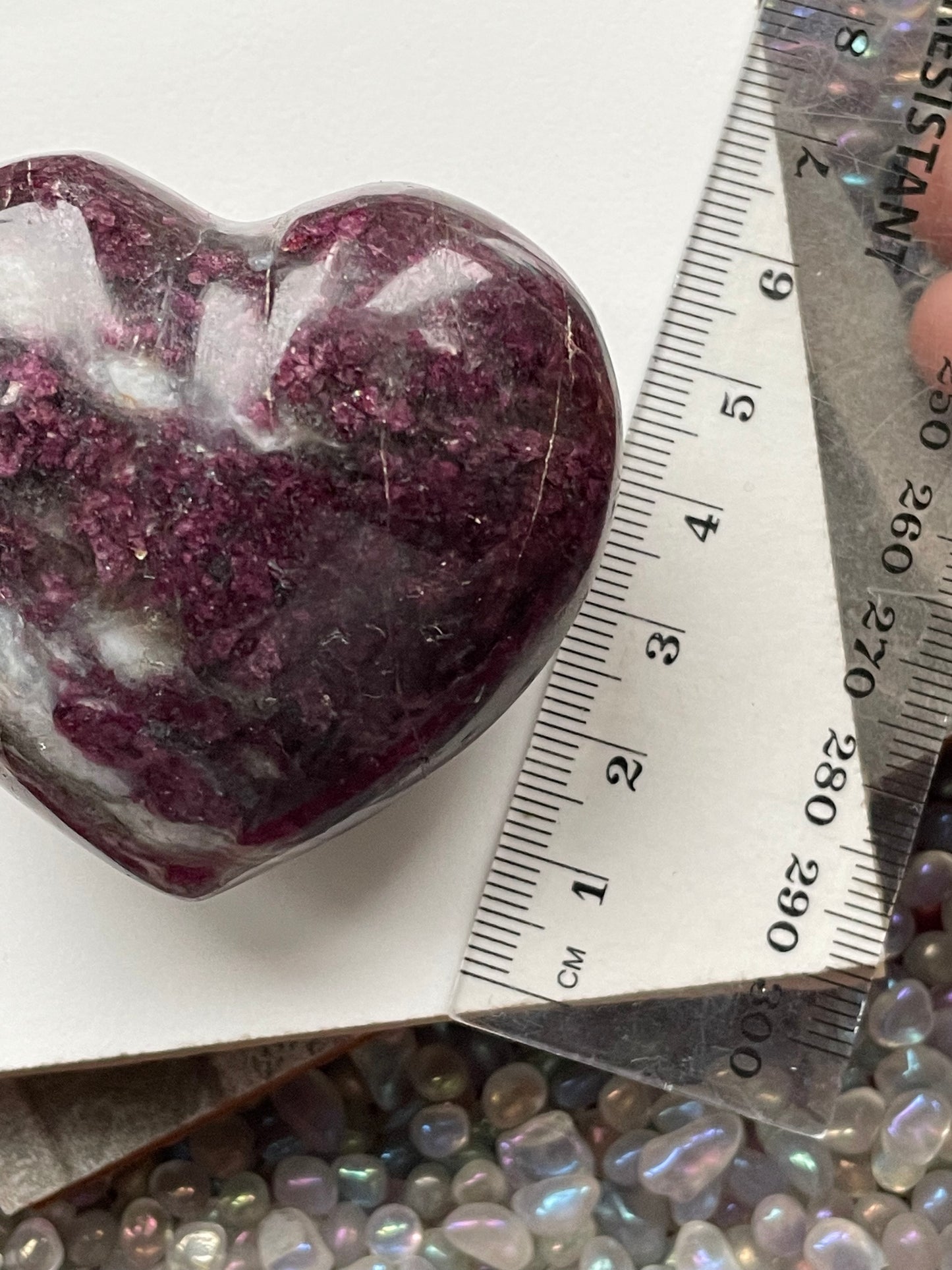 Pink Tourmaline Quartz Crystal Gemstone Heart Carving (2)