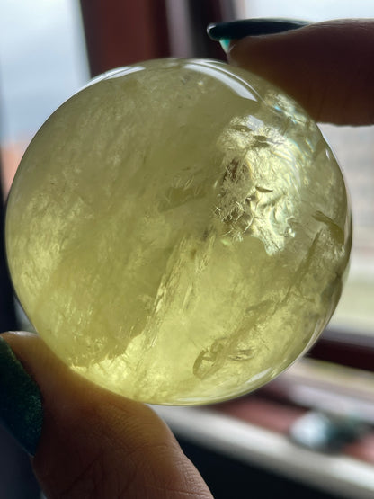 Rainbow Citrine Crystal Gemstone Sphere - Medium