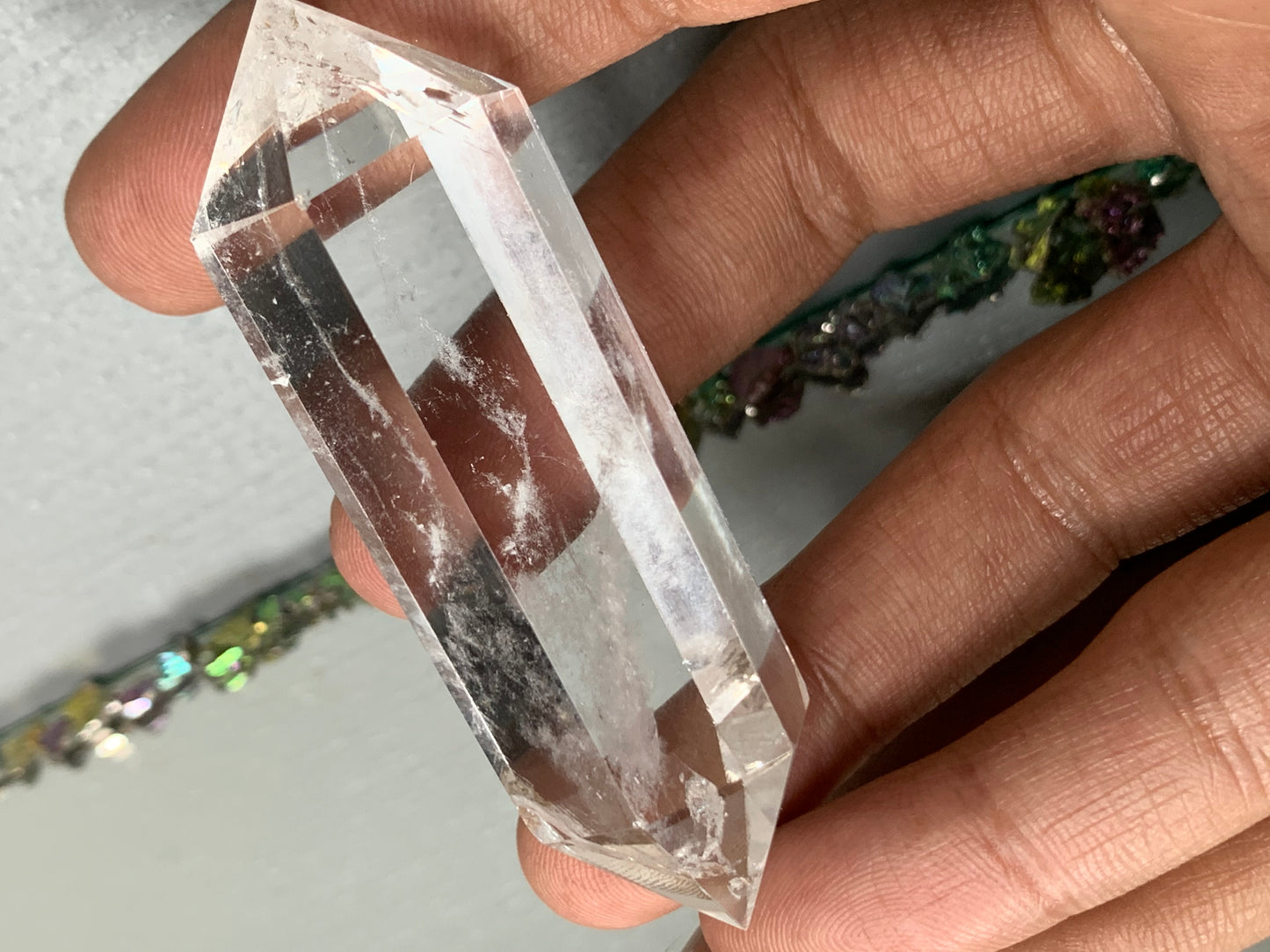 Clear Quartz Crystal Gemstone DOUBLE TERMINATED Point Medium (3)