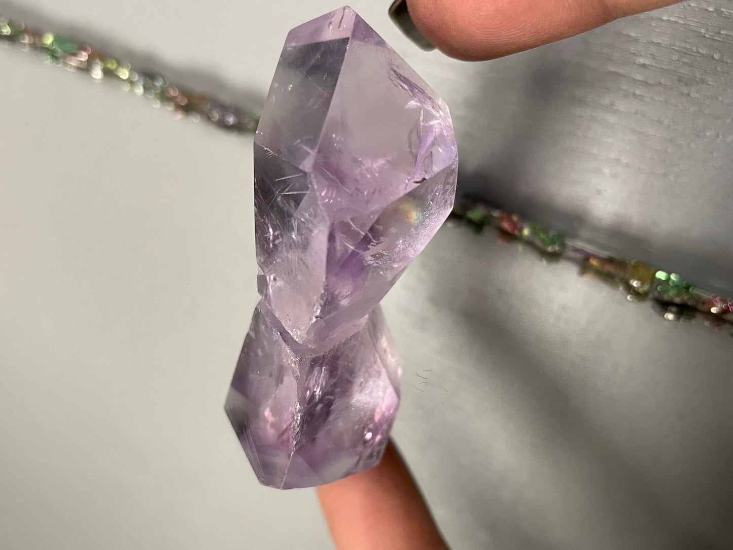 Amethyst Faceted Mini Freeform Crystal Gemstone (1)