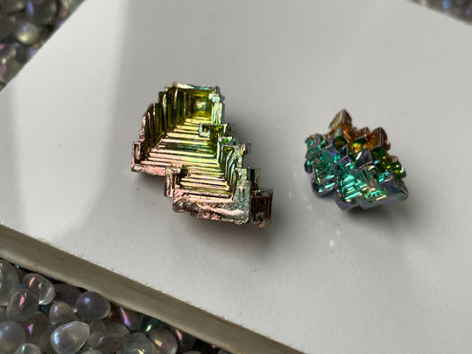 Bismuth Crystal Specimen - (15) Set of Two
