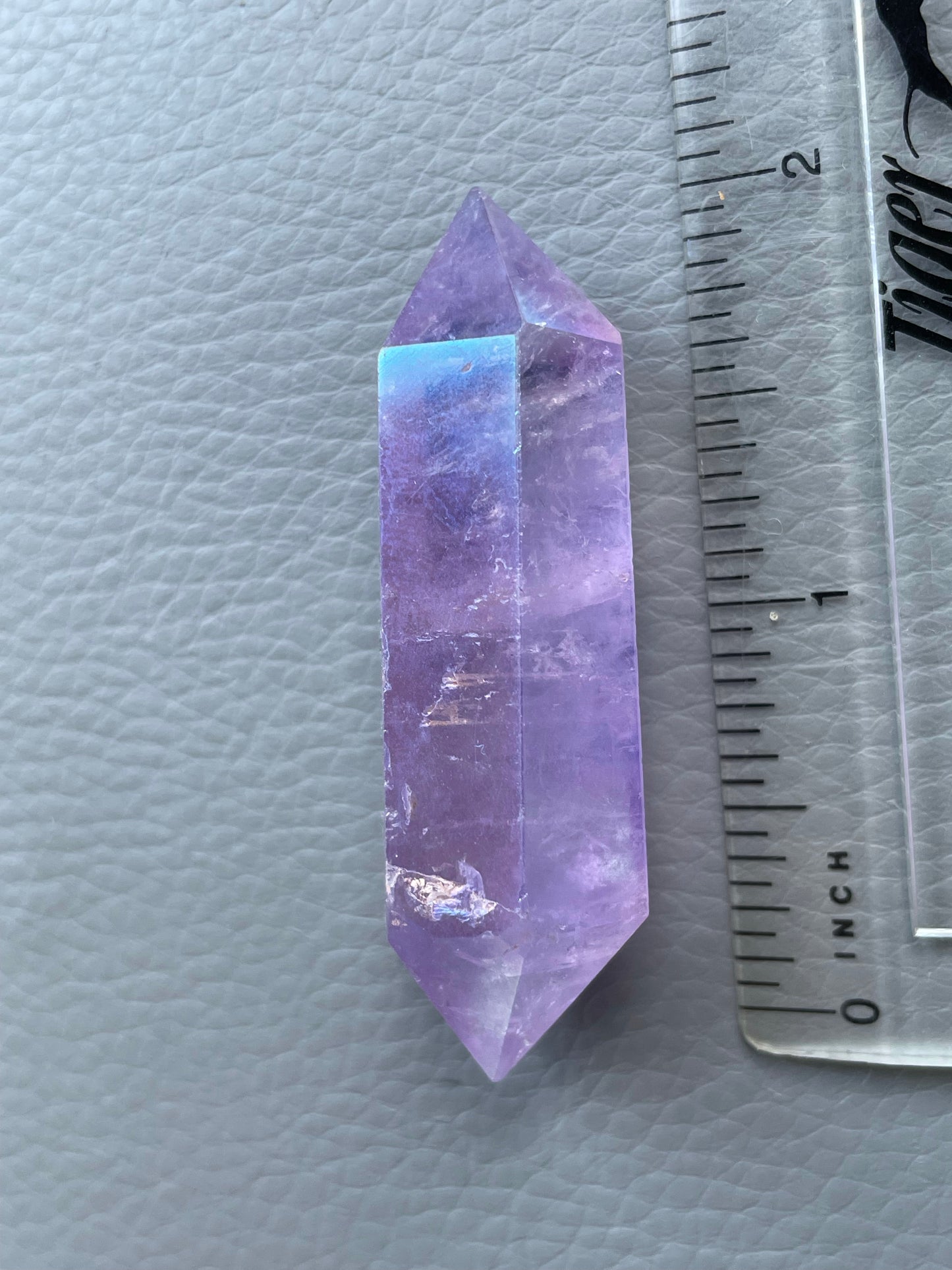 Amethyst Aura Gemstone Crystal Double Terminated Point - Small (4)