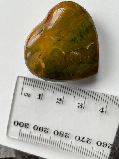 Ocean Jasper Gemstone Crystal Heart Small (6)