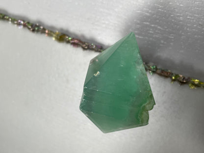 Green Fluorite Crystal Gemstone Pyramid Carving (1)