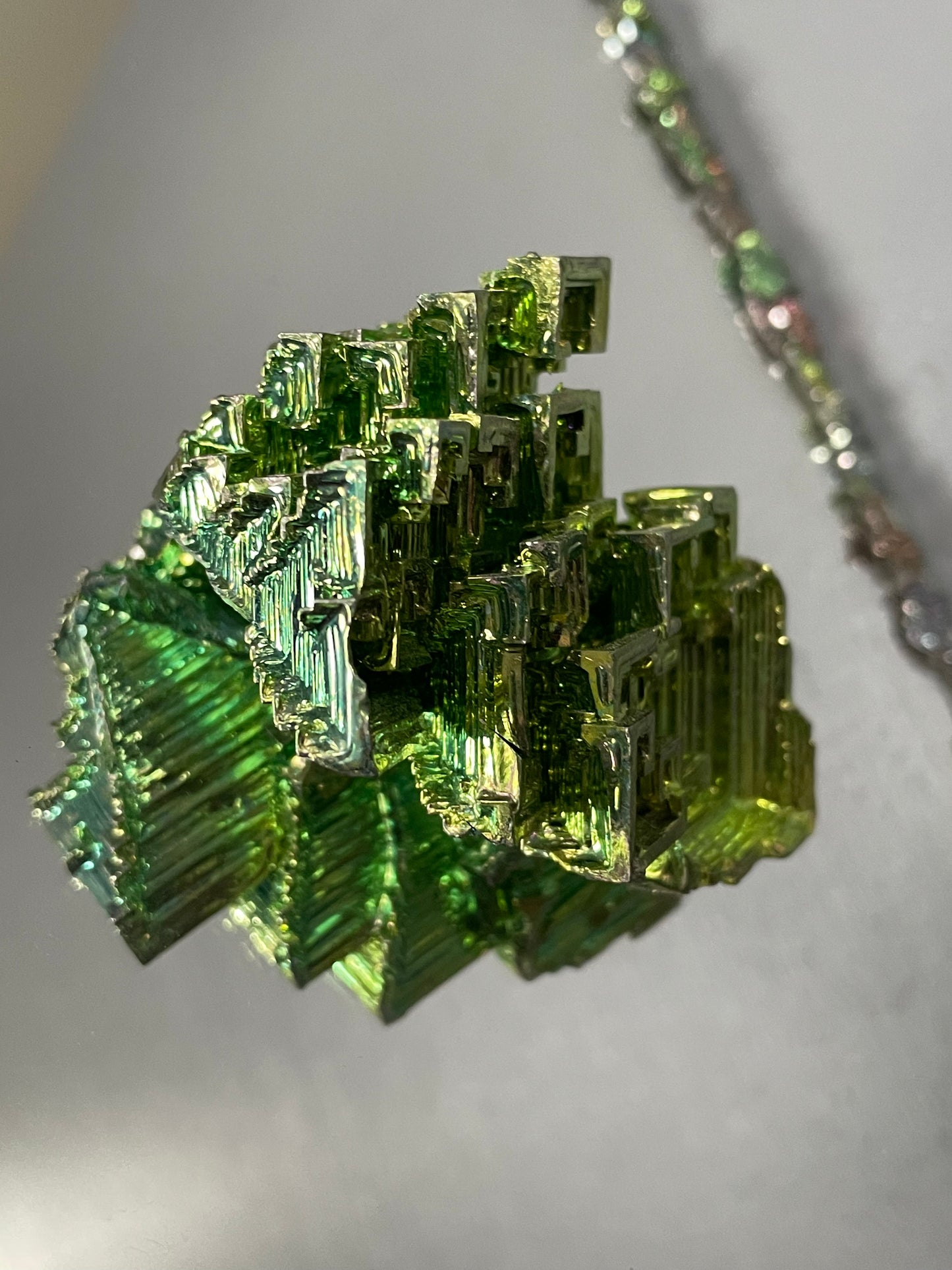 Green Bismuth Crystal Specimen - L2