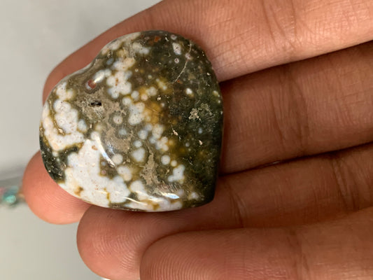 Ocean Jasper Gemstone Crystal Heart Small (4)