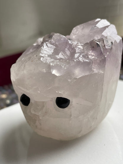 Amethyst Crystal Gemstone Mini Hedgehog Cluster (D)