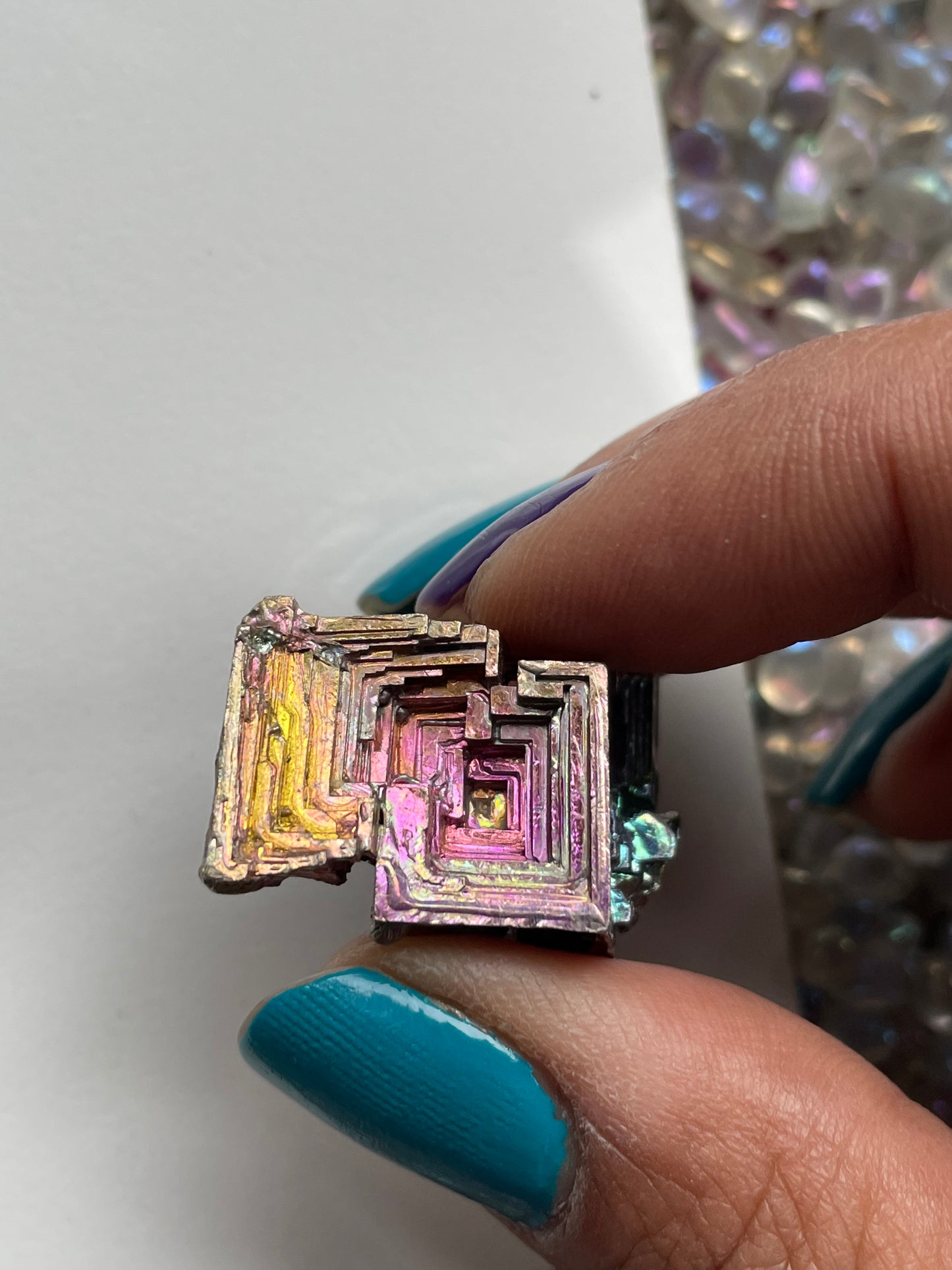 Bismuth Crystal Metal Art Lapel Pin (2)