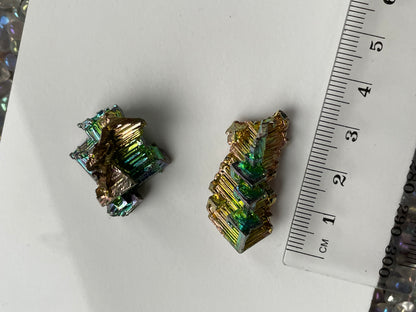 Bismuth Crystal Specimen - (10) Set of Two
