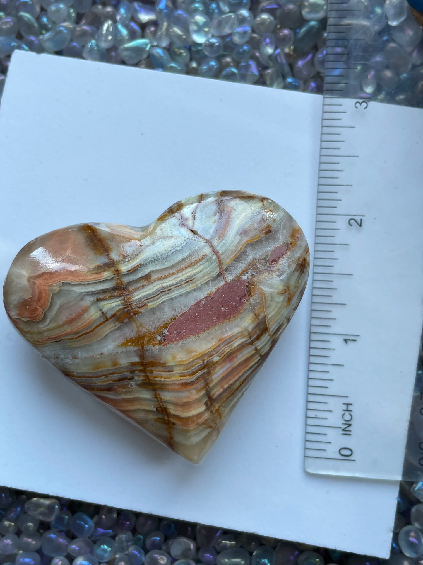 Banded Onyx Crystal Gemstone Heart Carving (4)