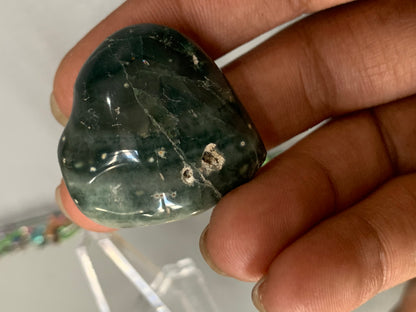 Ocean Jasper Gemstone Crystal Heart Small (5)