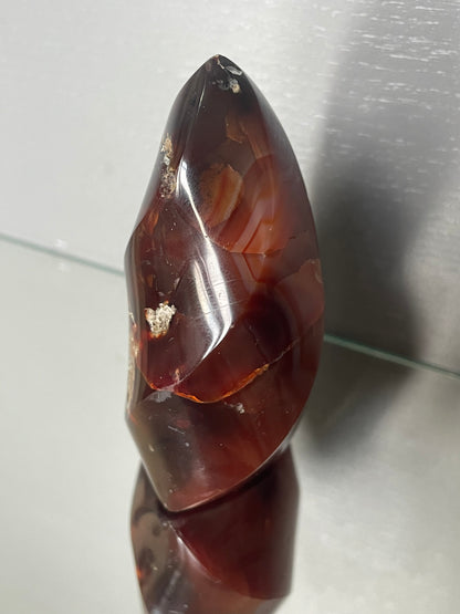 Carnelian (UV reactive) Crystal Gemstone Flame Carving