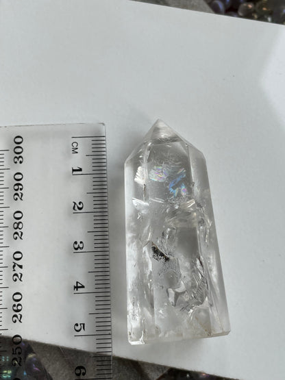 Clear Quartz Crystal Gemstone Point Tower (1s)