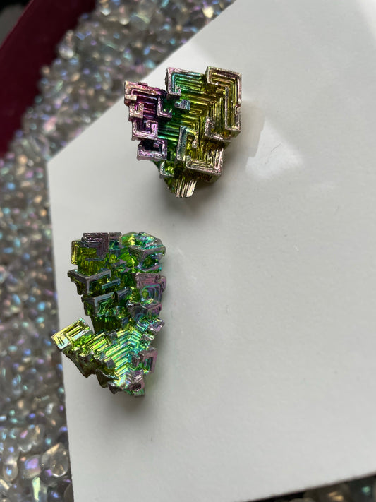 Bismuth Crystal Specimen - (7) Set of Two