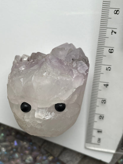 Amethyst Crystal Gemstone Mini Hedgehog Cluster (D)