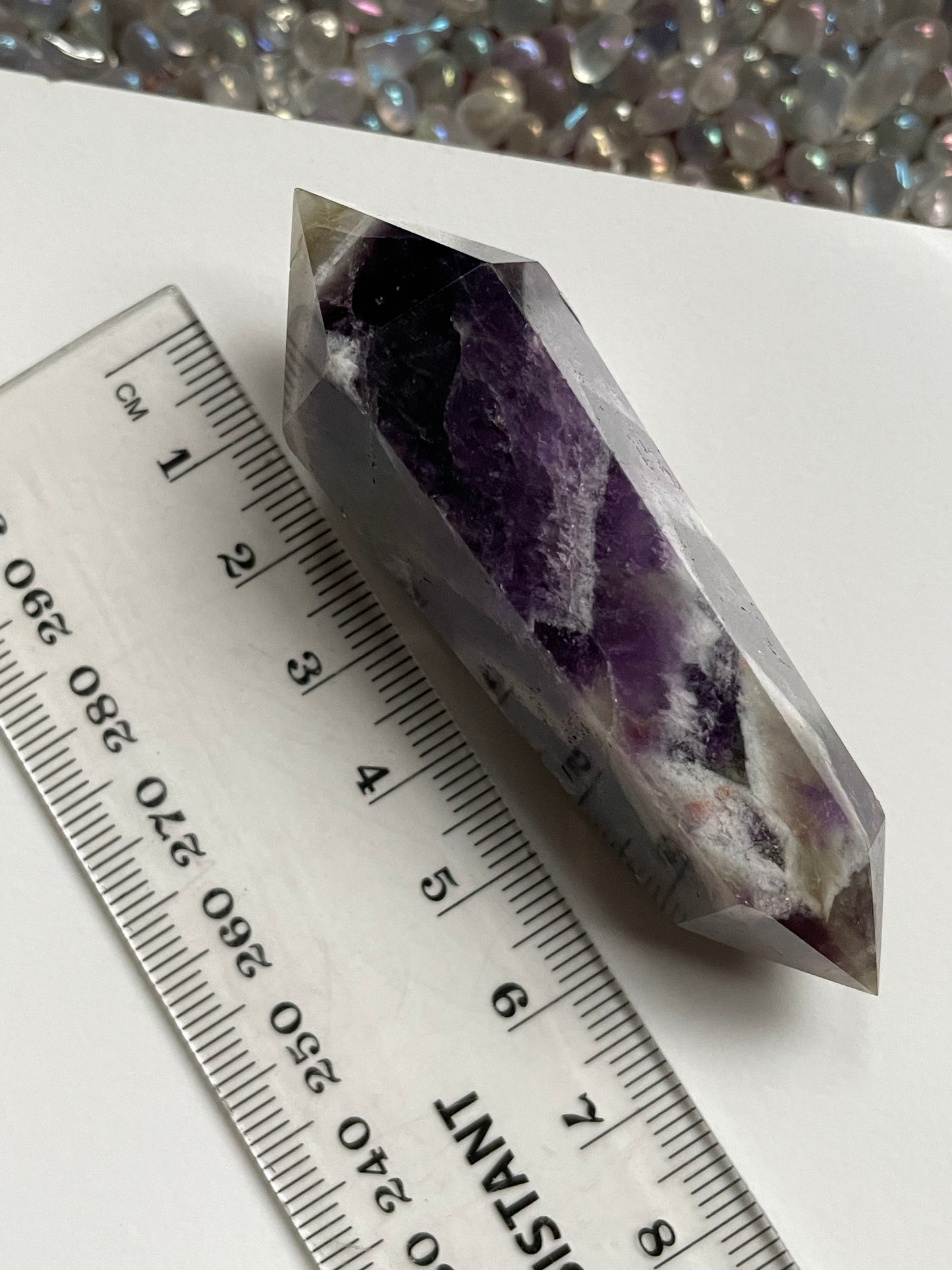 Dream Amethyst Crystal Gemstone Double Terminated Point - 3A